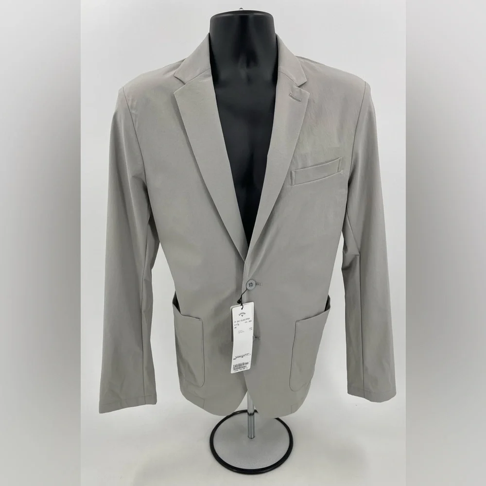 Callaway Grey Nylon Sport Coat Men’s Size L Made‎ In Japan Import Exclusive NWT